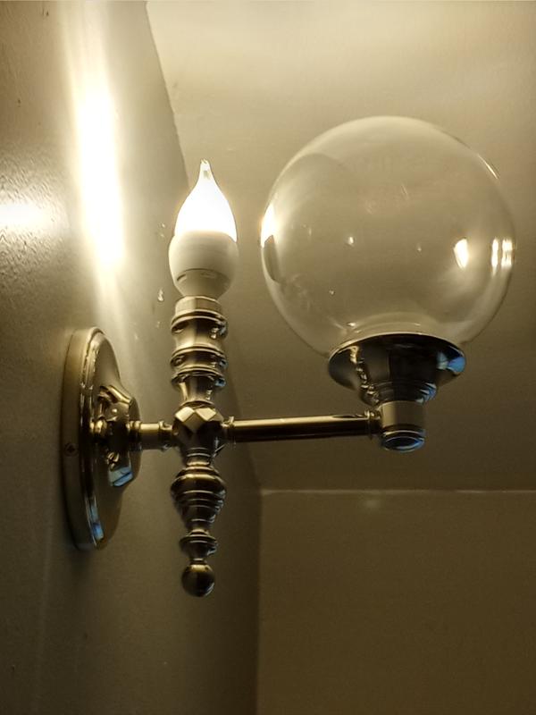 KOHLER Damask 1-Light Modern Brushed Gold Lacemaker Sconce