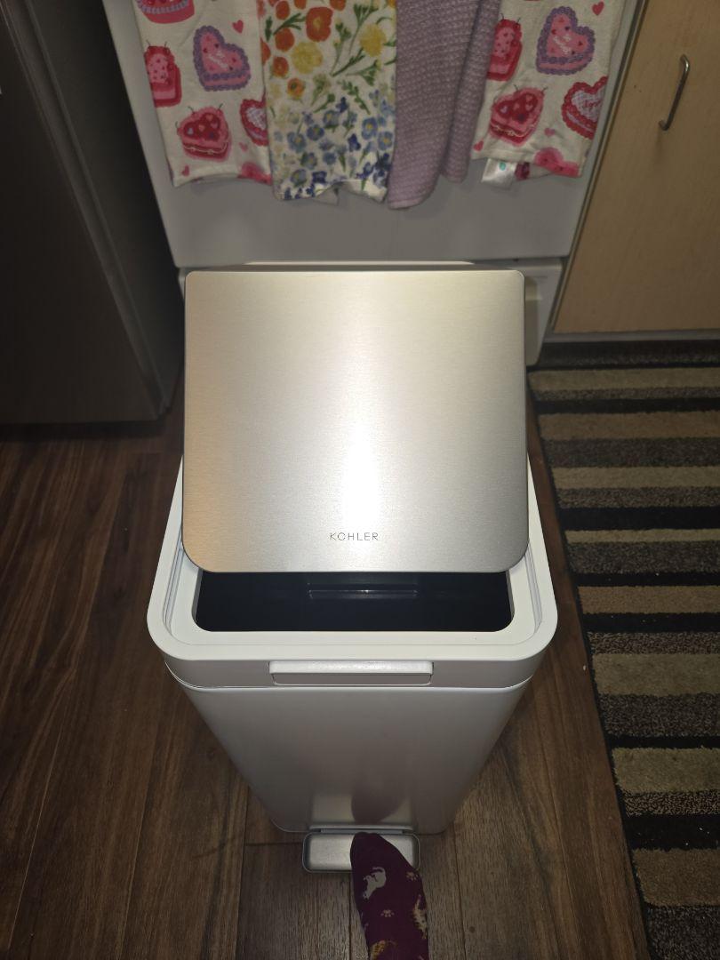 13-Gallon SS Bifold Step Trash Can | K-23826 | KOHLER