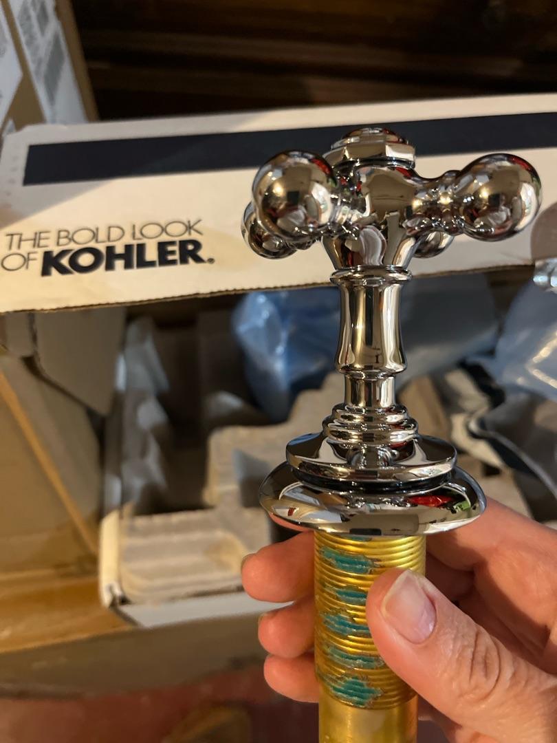 Artifacts Bathroom Sink Cross Handles | K-98068-3 | KOHLER