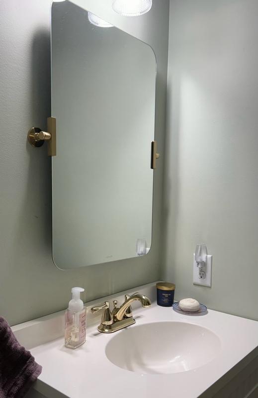 KOHLER Castia By Studio McGee 29.5 in. H x 22.8 in. W Rectangular Framed Wall Mount Bathroom Vanity Mirror in Matte Black