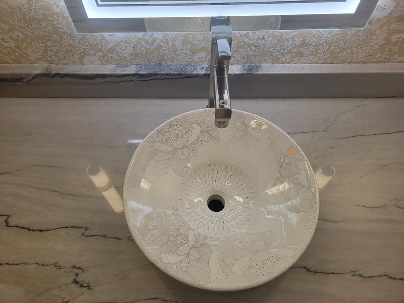 ☆未使用☆ 月の輪水切付ニューム中釜　口径58㎝×高さ30㎝　50ℓ　河野製作所 KOHLER Artist Editions Conical Bell Vitreous China 16.25-in Drop