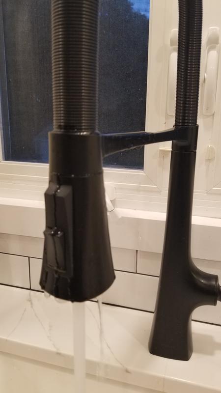 water coming from the top of the head