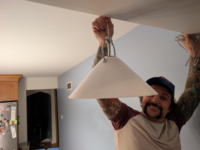 KOHLER Kernen By Studio McGee 1-Light Brushed Nickel Pendant Light