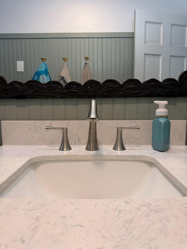 KOHLER Buckley 4 in. Centerset Double Handle Bathroom Sink Faucet