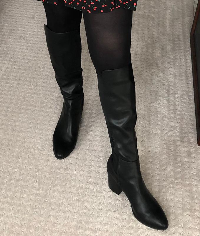 vera wang thigh high boots