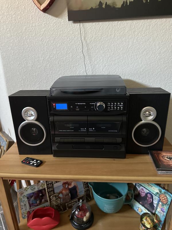 限界値下　DIGITAL VISION KARAOKE ビデオCDセット359枚 Trexonic 3-Speed Vinyl Turntable Home Stereo System with CD Player