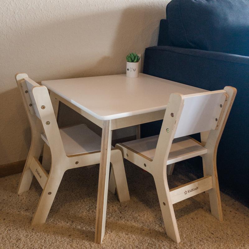 kidkraft modern table and 2 chair set