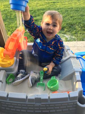 little tikes little digger sandbox