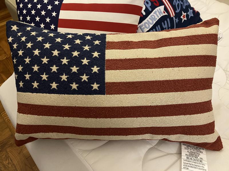 American Flag Tapestry Decorative Pillow