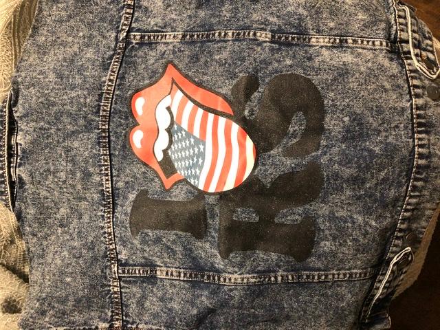 denim jacket with stones