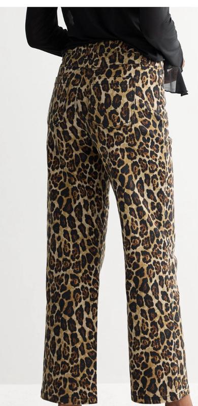 パンツ BEEDN LEOPARD PRINT WIDE STRAIGHT PANTS Women's Intempo Animal Print Straight Leg Pant
