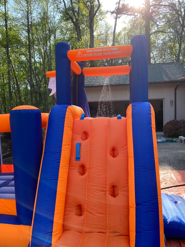 blast zone pirate bay inflatable combo bounce and slide water park