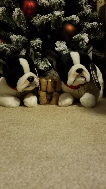 blue french bulldog stuffed animal