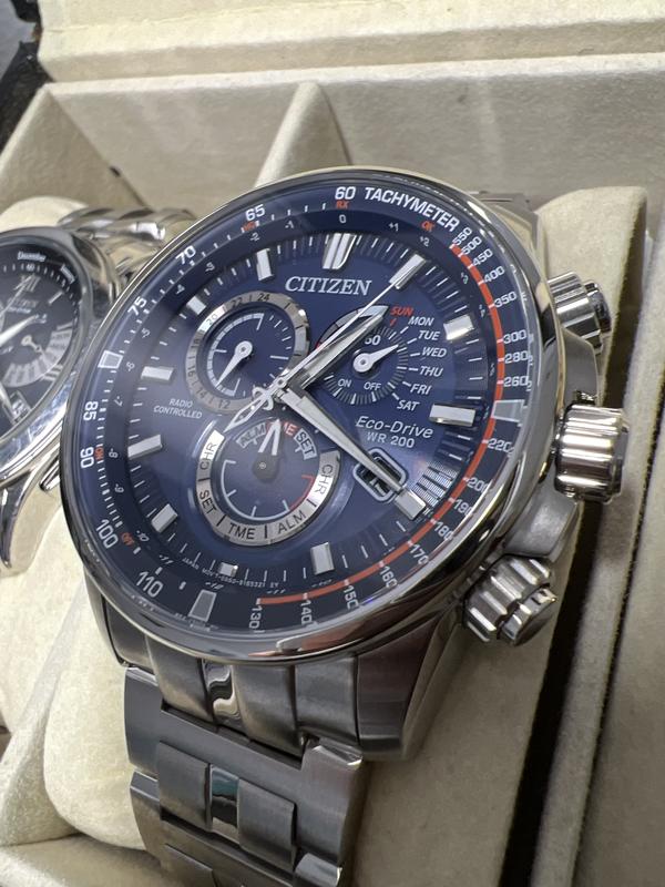 Citizen Men's 43mm Eco-Drive PCAT Stainless Steel Atomic Watch