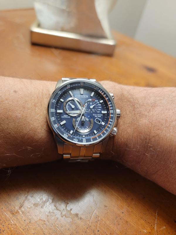 Citizen Men's 43mm Eco-Drive PCAT Stainless Steel Atomic Watch