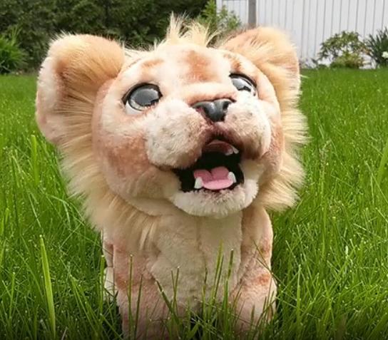 stuffed lion that roars