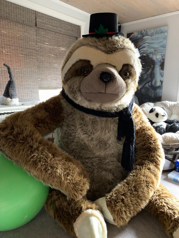 huge sloth stuffed animal