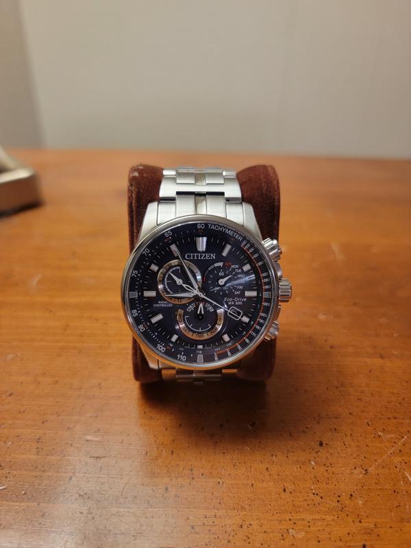 Citizen Men's 43mm Eco-Drive PCAT Stainless Steel Atomic Watch