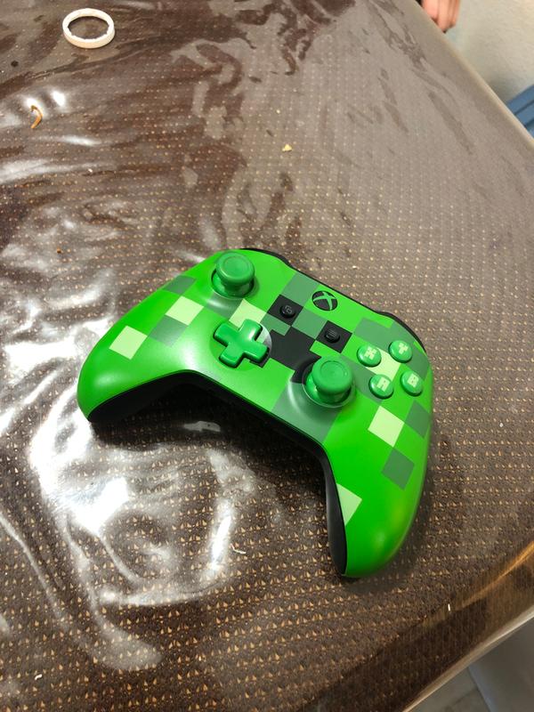 green minecraft xbox one controller