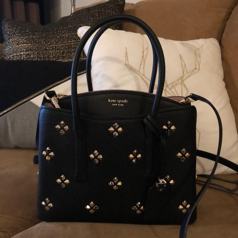 kate spade margaux spade stud medium satchel