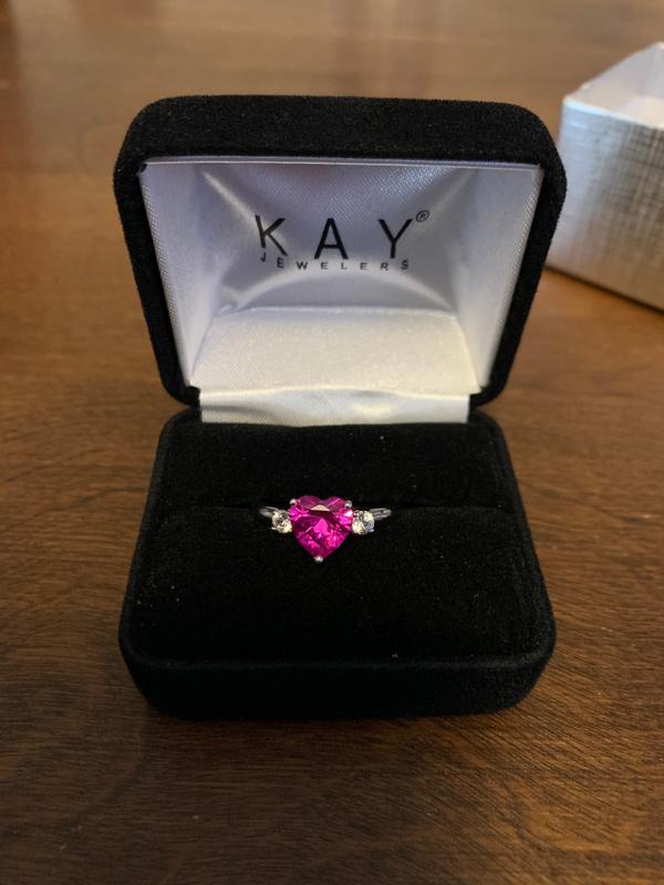 Kay jewelers pink deals heart ring