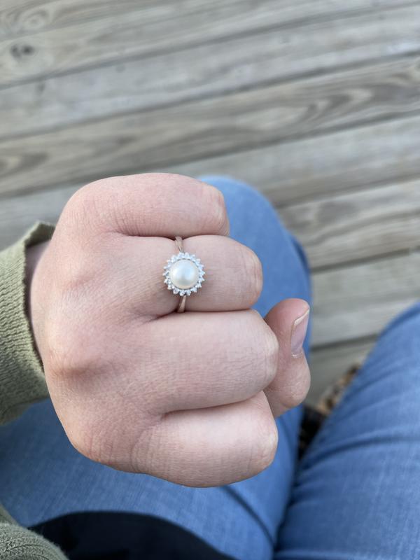 Pearl ring deals kay jewelers