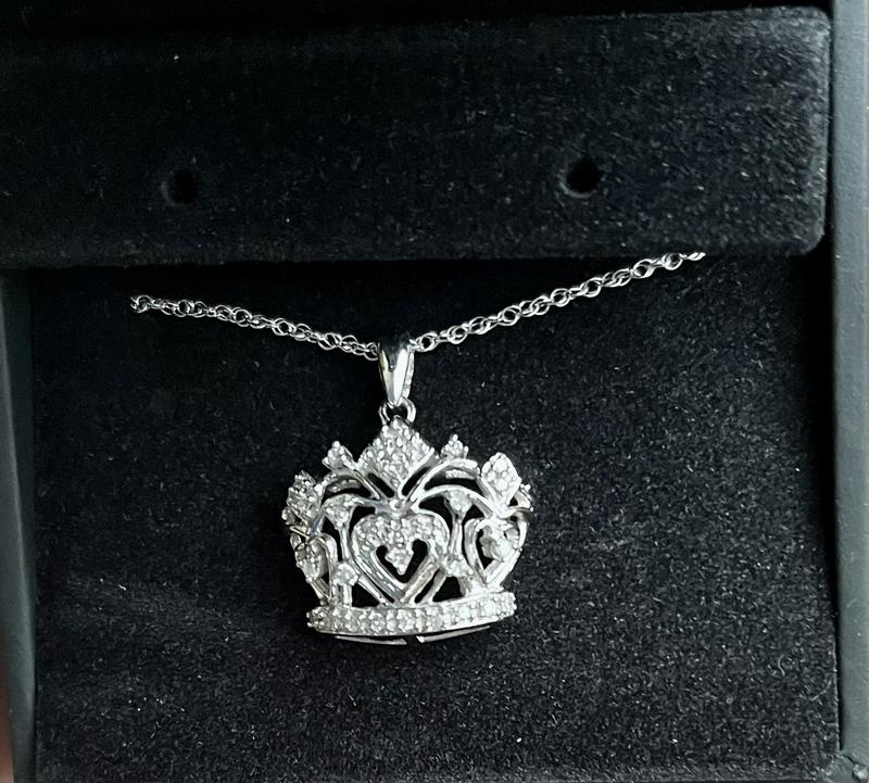 Crown Necklace 1/6 ct tw Diamonds Sterling Silver | Kay