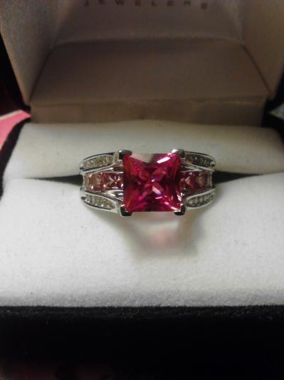 Pink sapphire deals ring kay jewelers