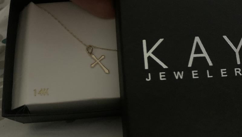 Kay jewelers sale children's cross necklace