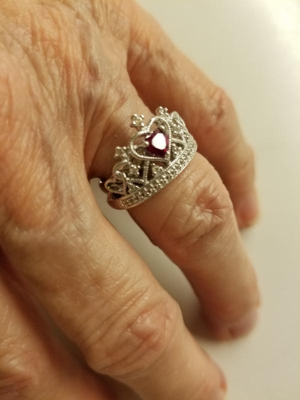 Ruby on sale crown ring