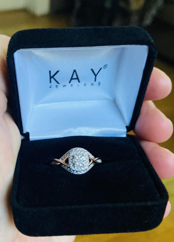 Diamond Engagement Ring 5/8 ct tw Round-cut 14K Two-Tone Gold | Kay