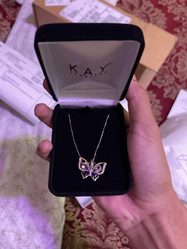 Kay butterfly deals necklace