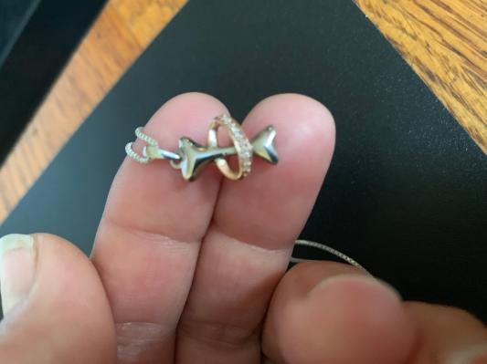 Kay jewelers dog bone necklace sales