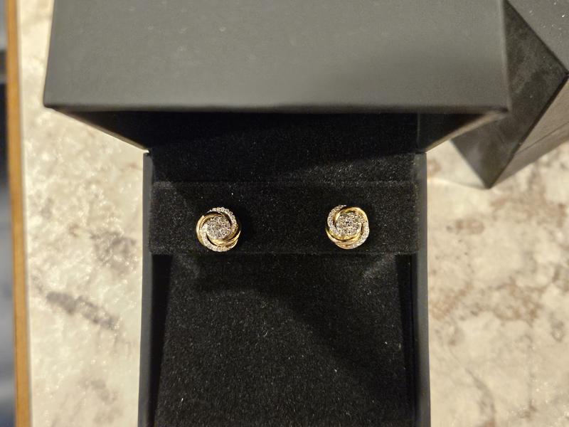 Diamond Earrings 1/4 ct tw Round-cut 10K Yellow Gold | Kay