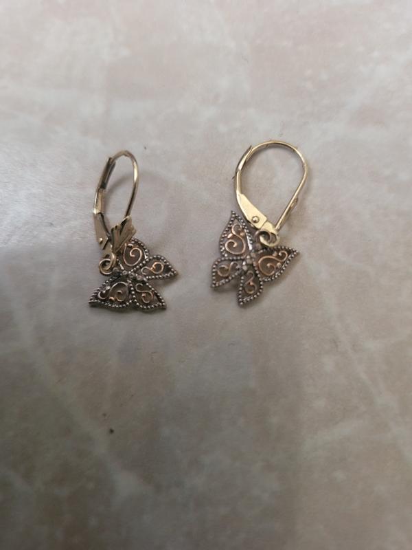 Butterfly Dangle Earrings 14K Yellow Gold | Kay