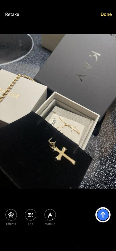 Cross Charm 14K Yellow Gold | Kay