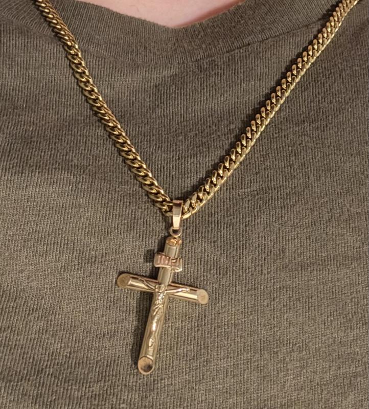 Crucifix Charm 14K Yellow Gold | Kay