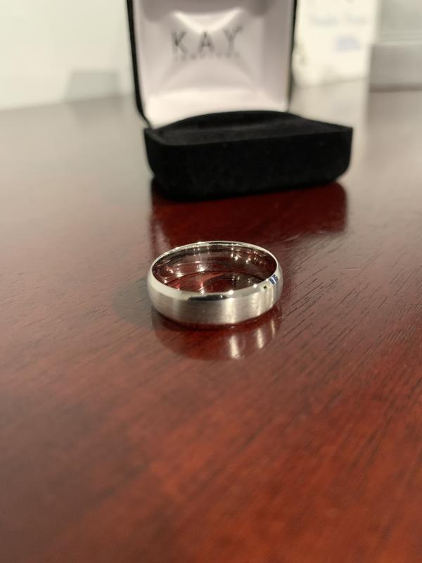 Wedding Band 10K White Gold 6mm | Kay