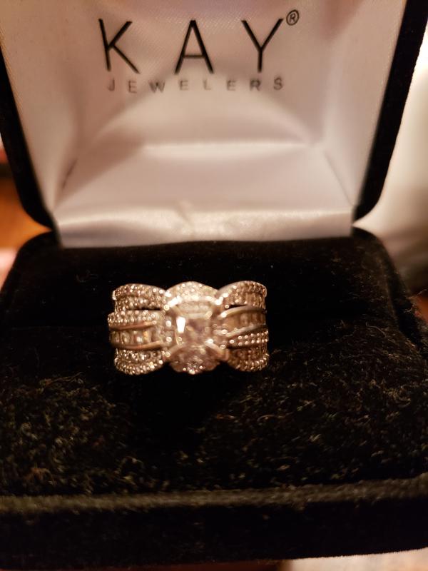 Diamond Enhancer Ring 1/2 ct tw Round-cut 14K White Gold | Kay