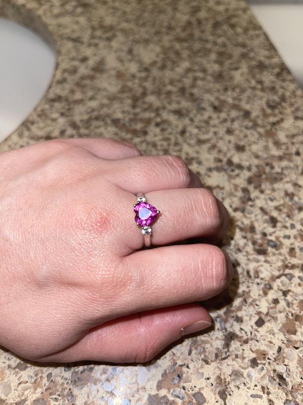 Pink sapphire sale ring kay jewelers