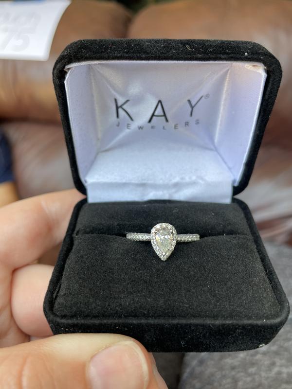 Kay jewelers teardrop engagement on sale ring