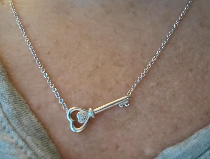 Key to Your Heart Diamond Pendant (20 in)