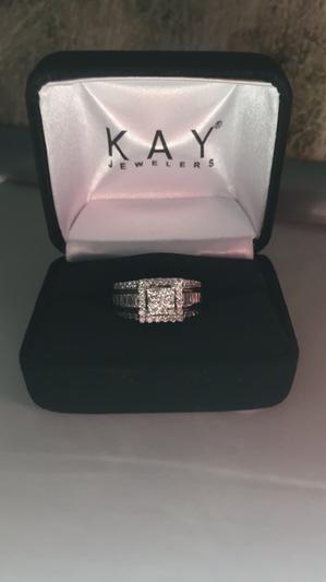 Diamond Ring 2 ct tw Princess-cut 14K White Gold | Kay