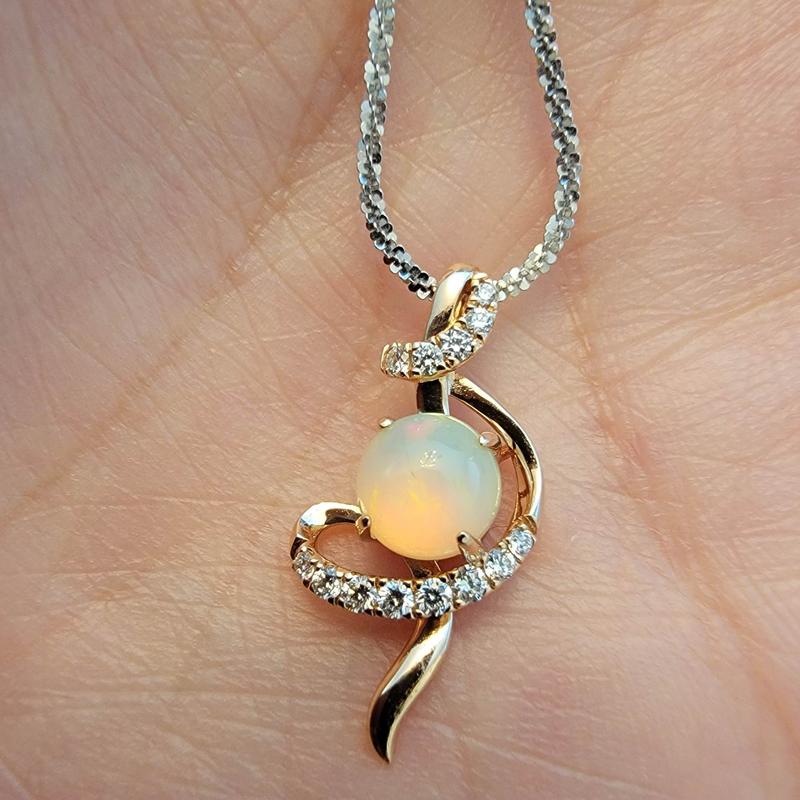 大阪店 luijewelry opal diamond necklace | slumberuk.com