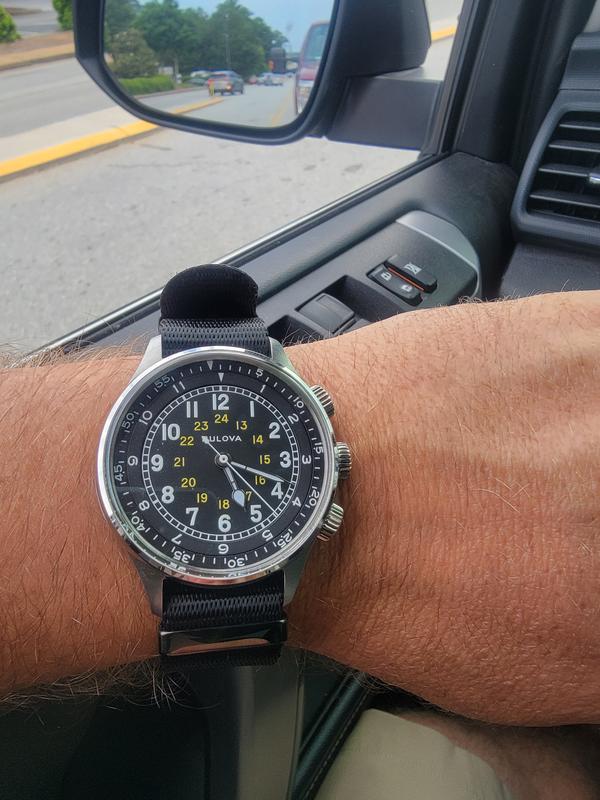 Bulova Men\'s Kay 96A245 A-15 Pilot Watch 