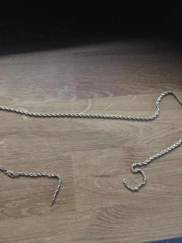 Hollow Rope Chain 2.9-3.0mm 14K Yellow Gold 24