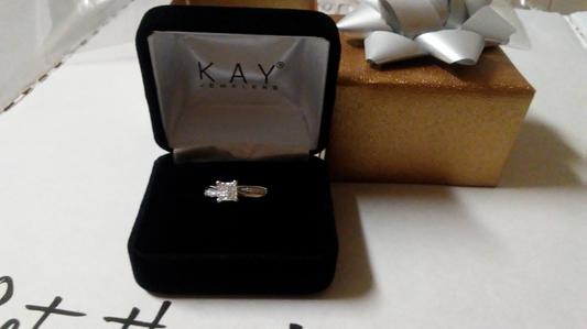 Previously Owned Ring 1/5 ct tw Diamonds 10K White Gold | Kay