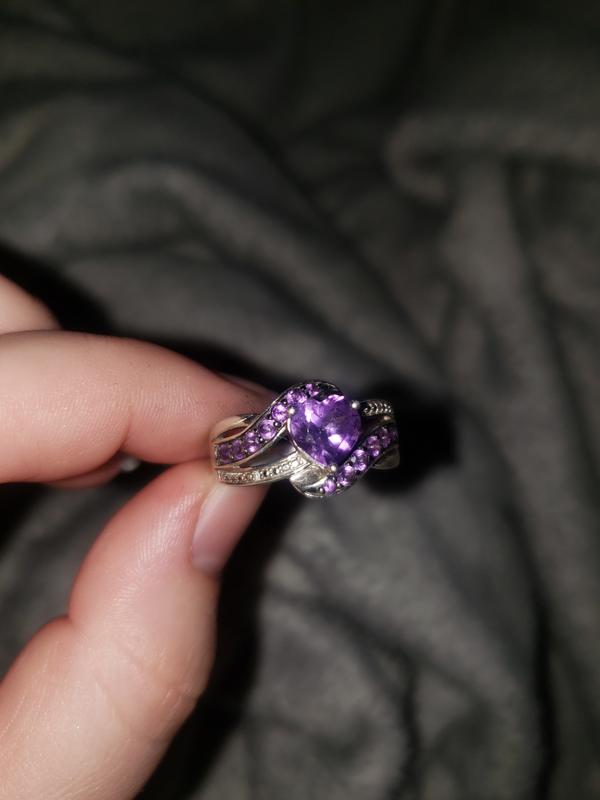 Kay jewelers amethyst store heart ring