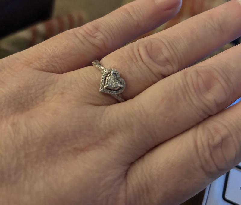 Diamond heart deals ring kay jewelers