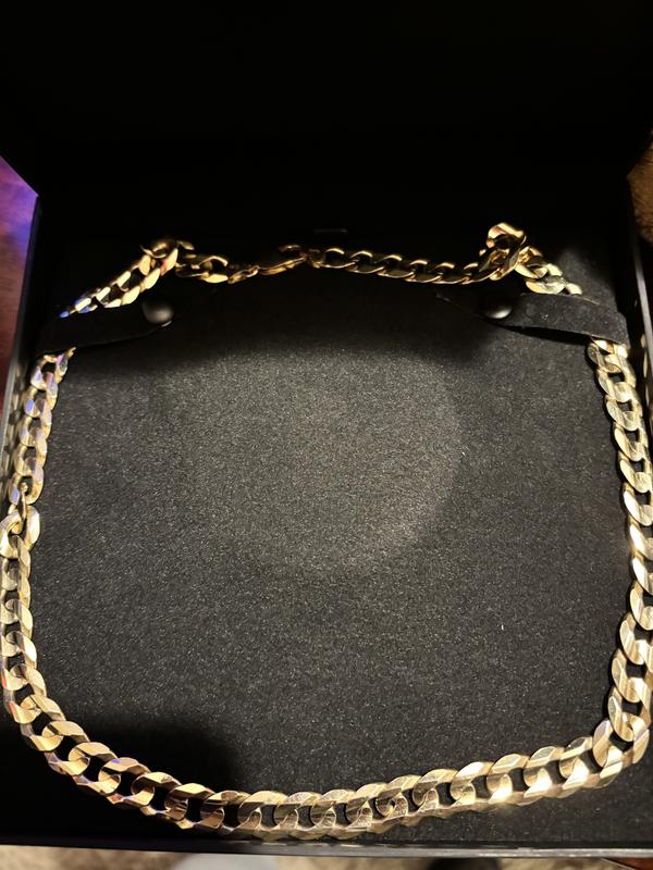 Solid Miami Cuban Curb Necklace 10K Yellow Gold 24